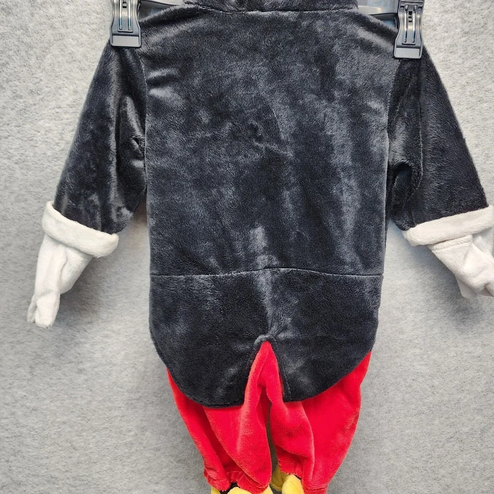 Disney Toys R Us Tuxedo Style Mickey Mouse Costume One Piece Hooded Baby 3-6M